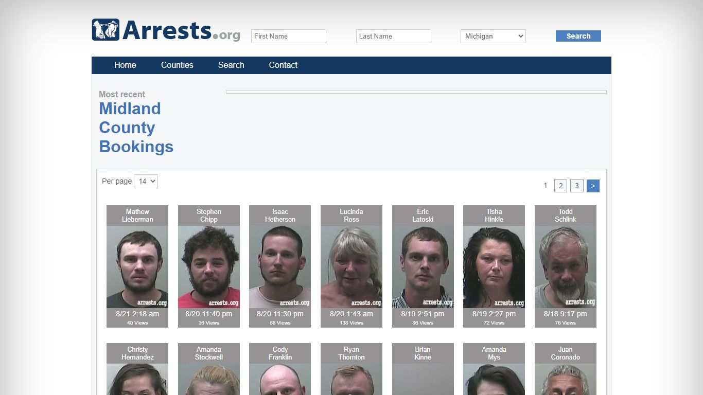 Midland County Arrests and Inmate Search